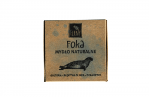 Naturalne mydło w kostce Foka FERNY, wegańskie mydło, mydła bez chemii, mydła naturalne na prezent